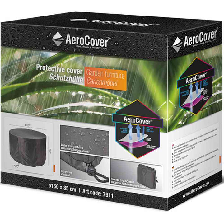 AeroCover Atmungsaktive Schutzhülle für Sitzgruppen Ø150xH85 cm AeroCover Atmungsaktive Schutzhülle für Sitzgruppen Ø150xH85 cm